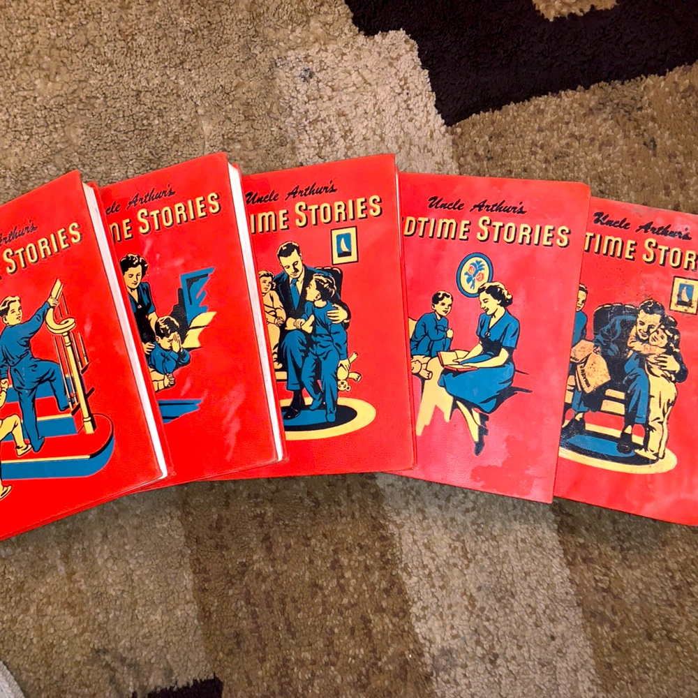 Vintage Childers Books~Set Of 5 Uncle Arthur’s Bedtime Stories